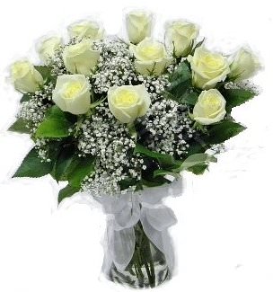 Букет из белых роз "От чистого сердца" - цены на доставку в Рязани